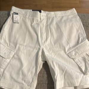Daniel Cremieux White Cargo Shorts Cotton Blend Casual